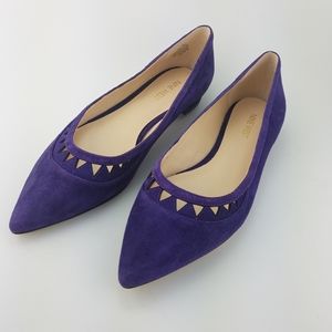 Nine West grape suede Nwalleyne triangular flats
